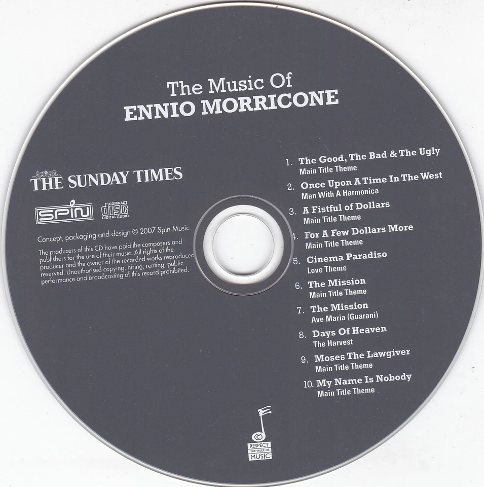 THE MUSIC OF ENNIO MORRICONE ( THE SUNDAY TIMES Newspaper CD ) - Bild 3 von 3