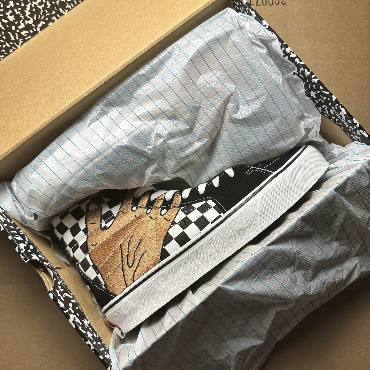 関税送料込♪VANS VAULT × Imran Potato/SK8-HI VR3 LX CHECK VAULT x VANS Sk8-Hi Vr3 Lx Imran Potato Black Checkerboard