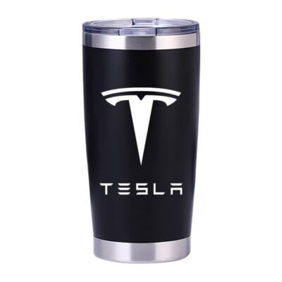 TESLA テスラ ステンレス水筒 (ブラック) ロゴ入り布袋付き Tesla Elon Musk 20 oz Insulated Tumbler Black White Navy Red | eBay