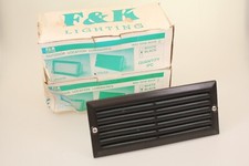 2 x Light for bricks wall steps F&H Lighting Black with grille 40W E27 IP44