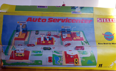 Stelco Tankstelle Waschstraße Parkhaus Auto Servicecenter TOMY Mini Car 