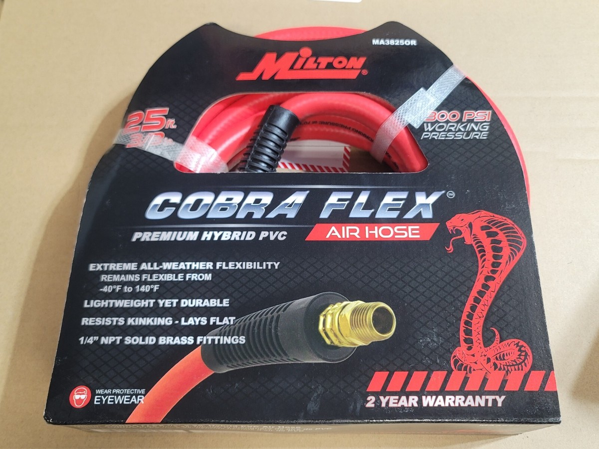 ハリー　653025 Milton Cobra Flex Hybrid Air Hose 3/8