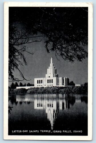 Idaho Falls Idaho ID Postcard Latter-Day Saints Temple Exterior Building c1951 - Picture 1 of 2