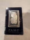 PAMP Suisse Lady Fortuna 1oz .999 Silver Bar Original Assay Holder