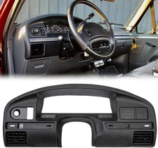 PIT66 Dash Panel Bezel Cover, Compatible with 1992-1997 Ford F150 F250 F350 Dash