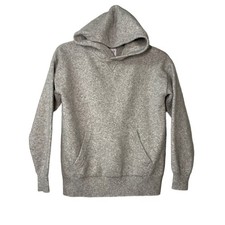 GAP Kids Gray Cotton Hooded Sweater Top with Hand Warmer Pocket XL