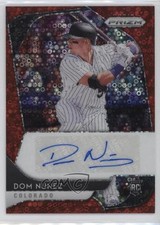 2020 Panini Prizm Rookie Quick Pitch Red Donut Circle 13/35 Dom Nunez Auto 1u6