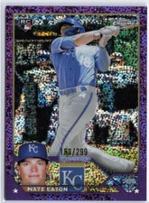 2023 Topps Chrome #96 Nate Eaton Purple Speckle Refractors #/299