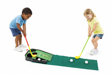Kinder Minigolf Spielzeug Set Indoor Putting Grün Spielmatte mit Licht & Sound Sport