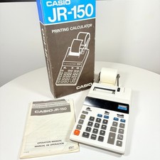 CASIO JR-150 DIGITAL ELECTRONIC CALCULATOR BOXED & WORKING