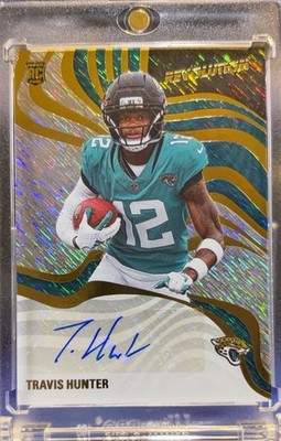 2025 Panini Revolution   - Signatures - Travis Hunter #RSA-1 Swirl (AU, RC)  