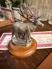 Michael Ricker Pewter Rocky Mountain Collection ELK SAMPSON Limited Edition MINT