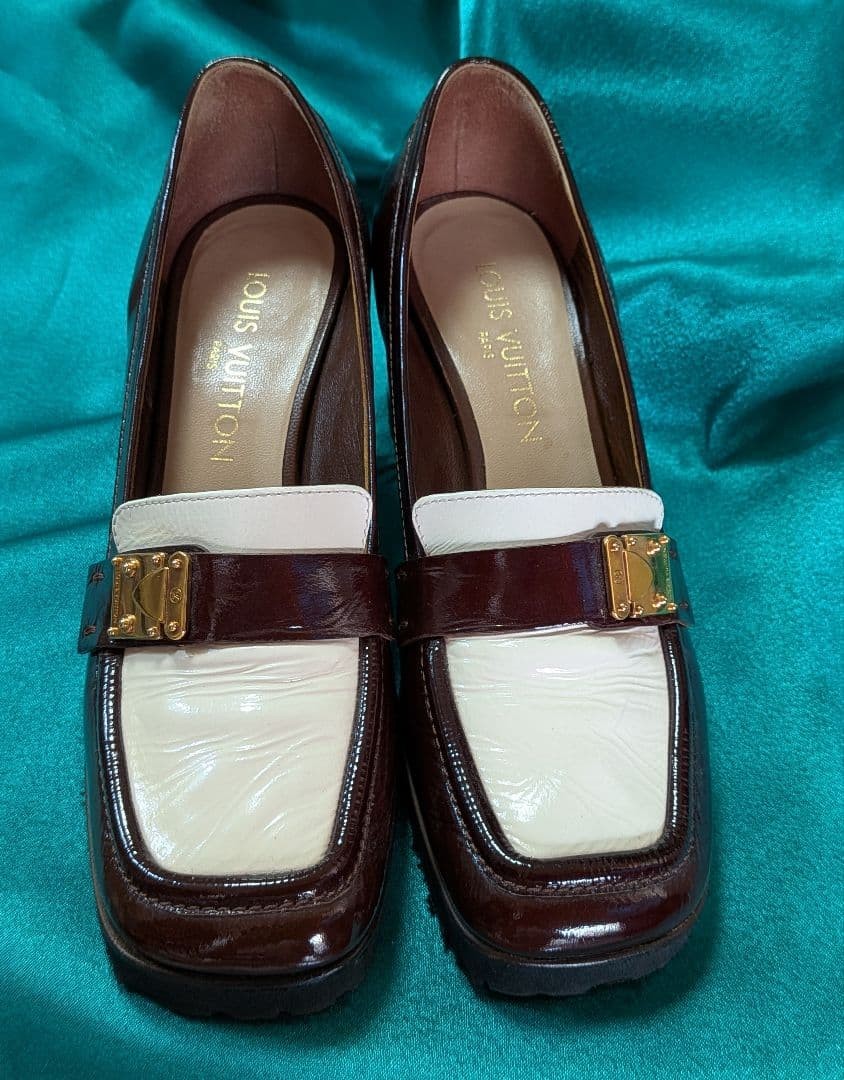 LOUIS VUITTON Pumps Heel Leather Multicolor EU36.5/US6.5 120397c thumbnail 9