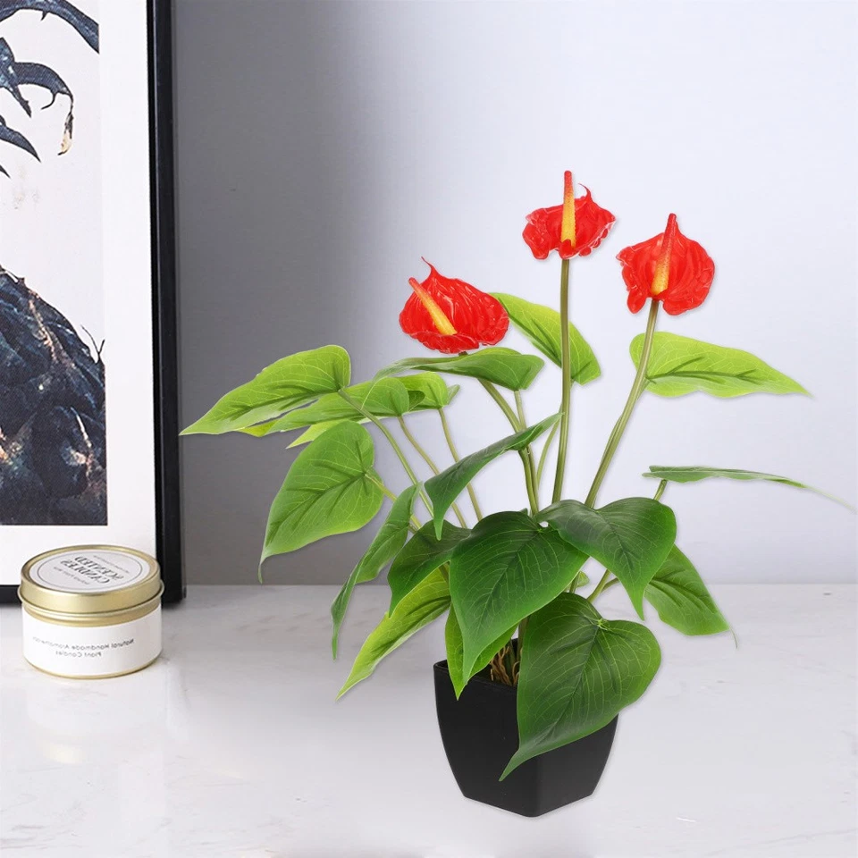 Piante Artificiali Realistiche Bonsai Finto Decorazione Di Fiori - Immagine 2 di 4