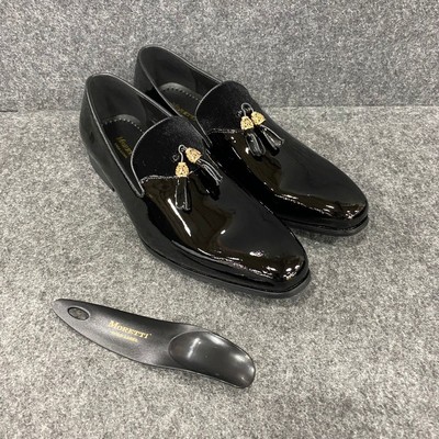 MORETTI Dallas On Dress Shoes Men's Size 11 Black M31989K 