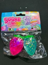 ORB Sugar Swaps Twinsies Series 2 Strawberries Glitter Squishy 2-Pack NEW