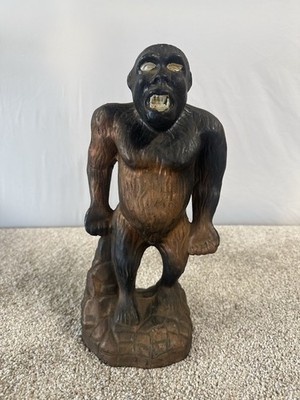 Vintage King Kong Gorilla Chalkware Carnival Prize Statue Figure Monster