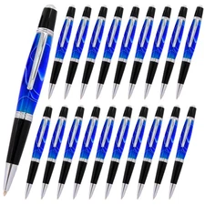 Viceroy Pen Kit, Chrome and Black Chrome Finish, 20 Pack, Legacy Woodturning