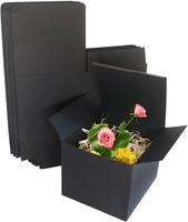 Geschenkboxen Aus Schwarzem Kraftpapier Mit Deckel, 130X130X130Mm, 10 StüCk, FüR