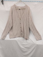 Universal Thread Women's Brown Multicolor Ribbed Cardigan Size L