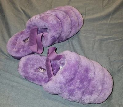 Zapatillas Uggs moradas con correa cómoda - Talla 8 - Excelente estado - 0021T - Imagen 1 de 4