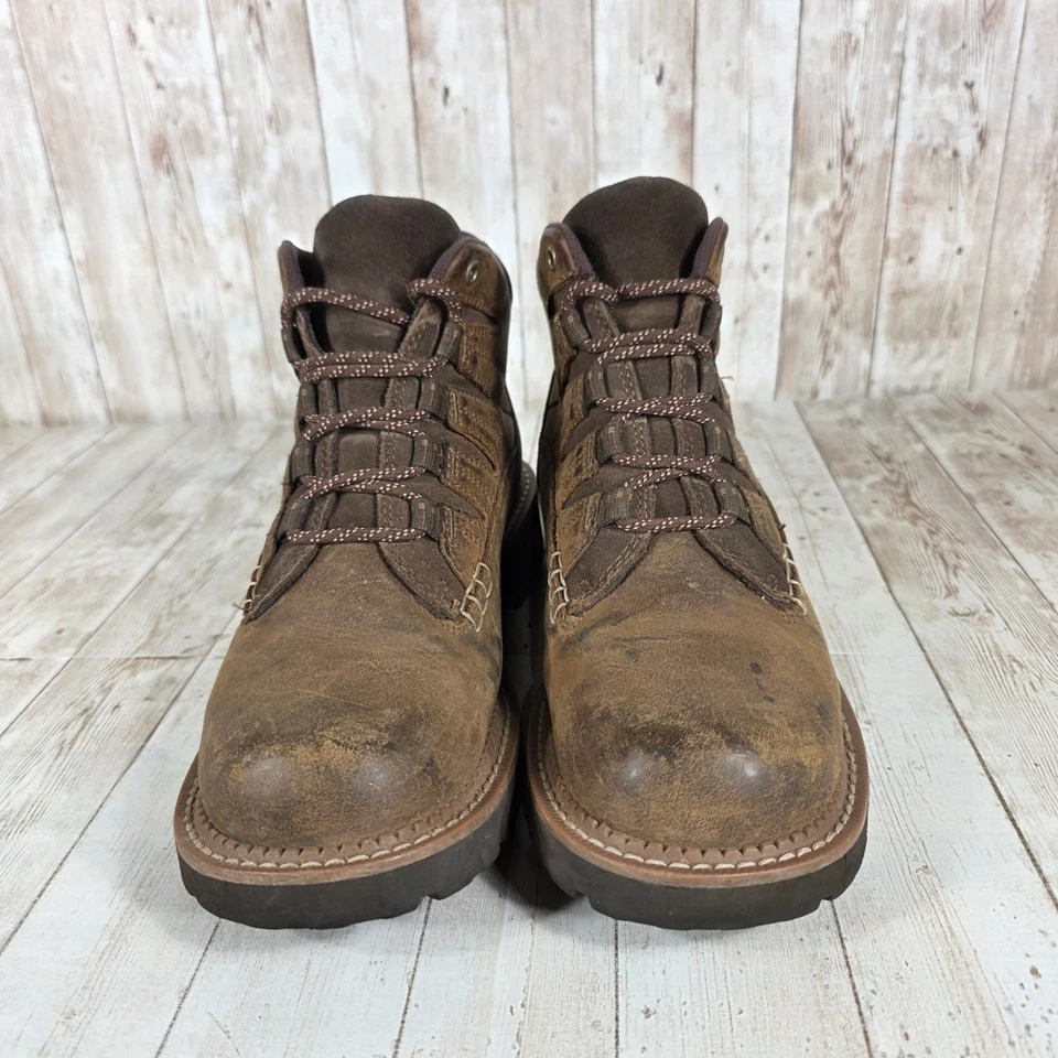 Ariat Women's Work Boots Brown Leather Lace Up Ankle Style 10025016 Size 9B - Image 4 of 4