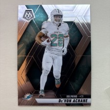 2025 Panini Mosaic - De'Von Achane #58 Miami Dolphins Football Card Nm