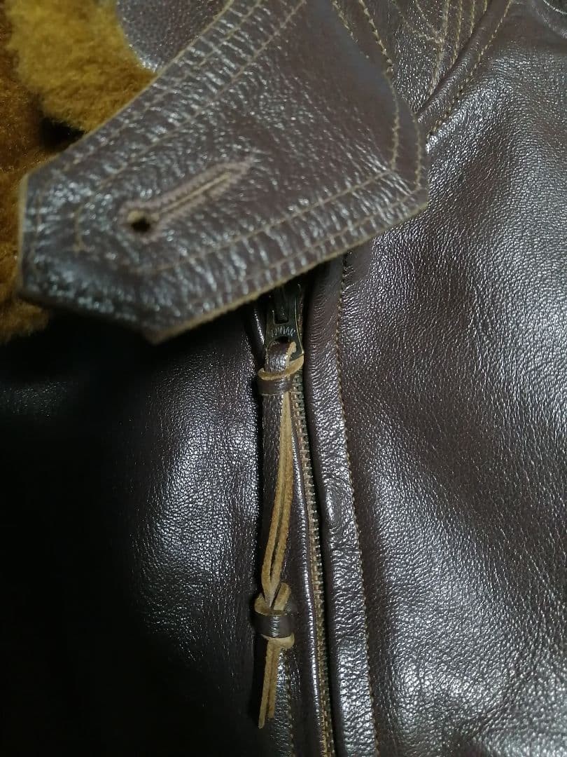 [Size 38 Short Length Genuine Leather] Rare Real McCoy's G-1 Leather #0915 image 10