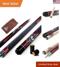 Complete Maple Pool Cue Kit - 58 Inch with Joint Protector and Carrying Bag