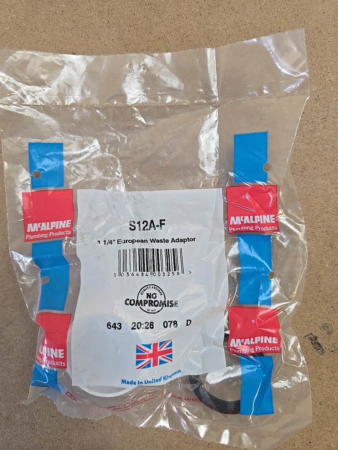 McAlpine S12A-F European to UK Waste Outlet Adaptor