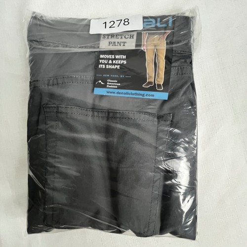 Denali Stretch Pants Men 32x32 Gray Cotton Spandex 5-Pocket Casual Trousers NWT - Picture 14 of 14