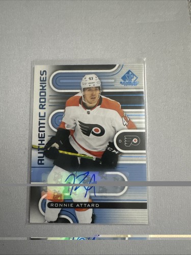 2022 Upper Deck SP Game Used - Ronnie Attard  #170 - Authentic Rookies Blue Auto