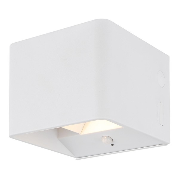 Globo Veronika Led-Wandleuchte Wandlampe Akkubetrieben Weiß Metall 10 X 8 Cm-image