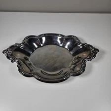 International Silver Company Orleans Roses Aged Patina Vintage Plate Tray