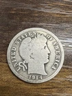 1914 Barber Liberty Head Dime 90% silver Actual coin Good Coin Grayish Color