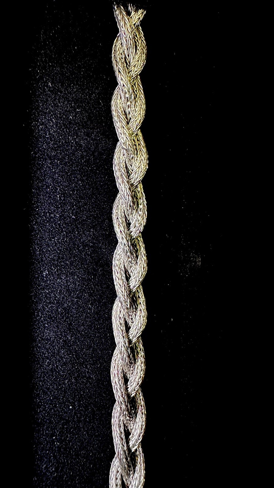 SOLID 925 Sterling Silver 10mm BRAIDED WHEAT LINK… - image 5