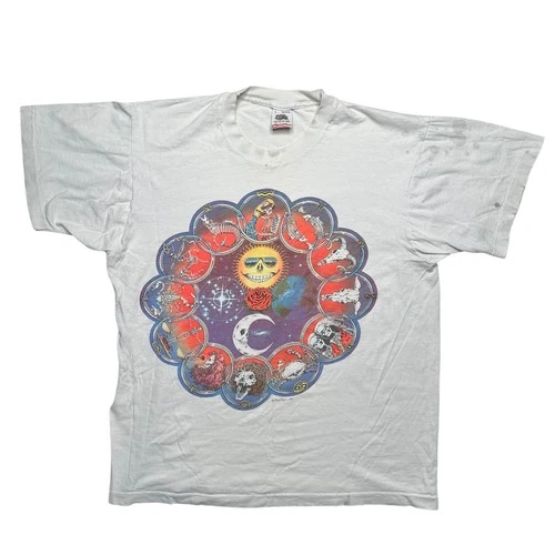 Grateful Dead Zodiac T-Shirt Fruit of the Loom 1980s vintage concert t-shirt, vintage, size XL, single stitch, B+ condition