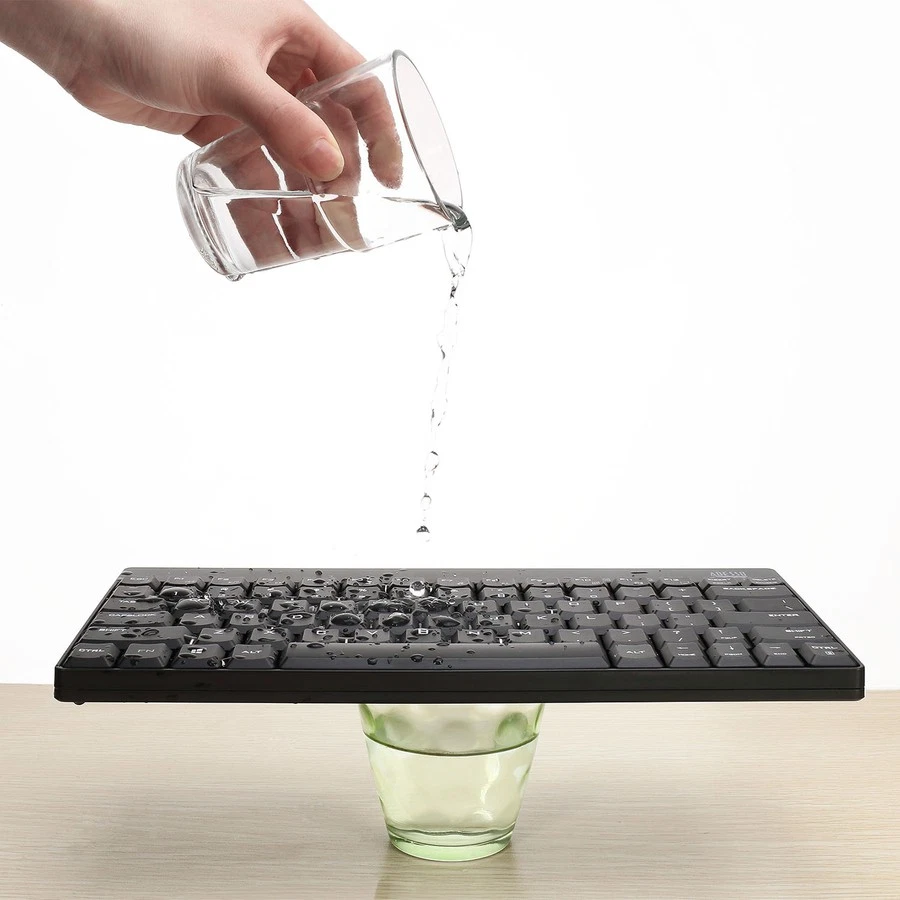 Adesso WKB-1100CB - Wireless Spill Resistant Mini Keyboard & Mouse Combo - Image 3 of 4