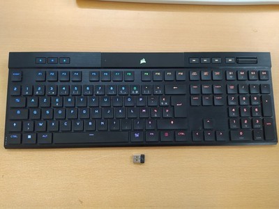 CORSAIR K100 AIR WIRELESS RGB Ultradünne Mechanische Gaming-Tastatur, FR, I36933