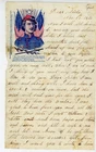 Civil War Patriotic Lettersheet Used with letter Col. Ellsworth