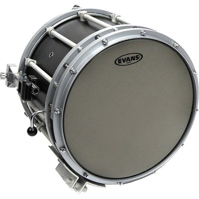 Evans Hybrid Marching Snare Drum Batter Head Gray 14 in.