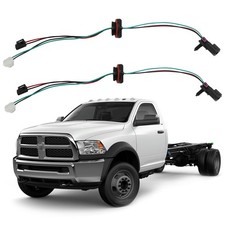 2pcs Headlight Wiring Harness Assembly with Connectors for 2009-2010 Dodge Ra...