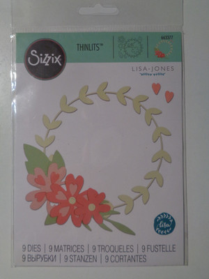 Sizzix Thinlits Blumenkranz ~ Bastelstanzenset