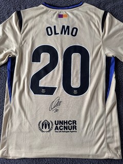 Rare Dani Olmo Signed FC Barcelona Football Shirt