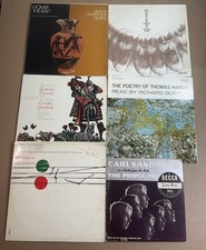 Carl Sandburg Record Lot Poetry Homeschool Spoken Word Iliad Edgar Allan Poe