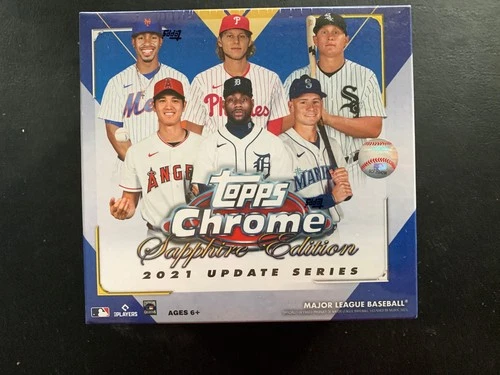 2021 Topps Chrome Update Baseball Sapphire Edition Factory Sealed 8 Pack Box