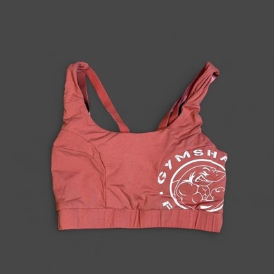 NWT Gymshark Legacy Fitness Bralette Morrocan Brick White Womens Extra Small