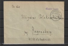 Geb&uuml;hr bezahlt Brief Regenstauf nach Regensburg, 1946 #1098947