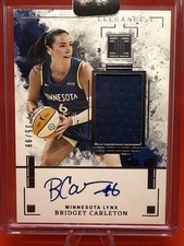 2025 Panini Impeccable WNBA Bridget Carleton Elegance Jersey Auto /99 Minn LYNX