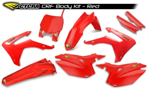Kit de carrocería Cycra Powerflow - moto roja 1CYC-9311-33 1403-1505 Foto 2 de 4